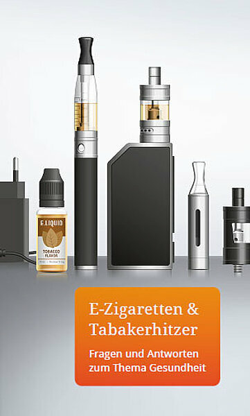 Neuer Flyer informiert über E-Zigaretten und Tabakerhitzer